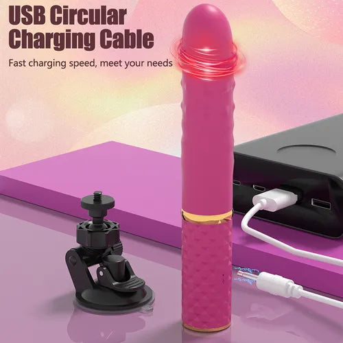 Mini Thrusting Dildo Vibrator for Women Suction Cup G