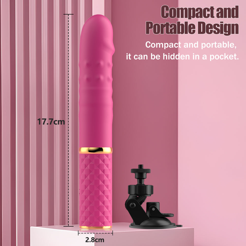 Mini Thrusting Dildo Vibrator for Women Suction Cup G
