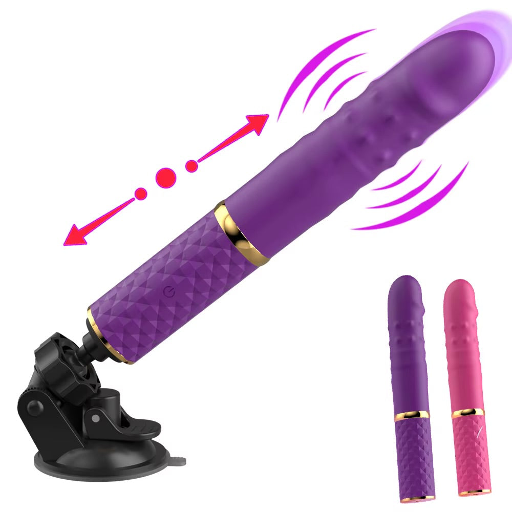 Mini Thrusting Dildo Vibrator for Women Suction Cup G