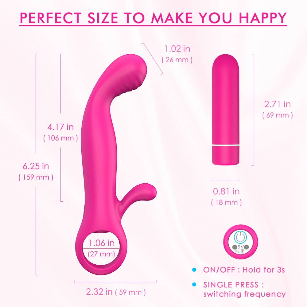 Dual Stimulation Rabbit Vibrator