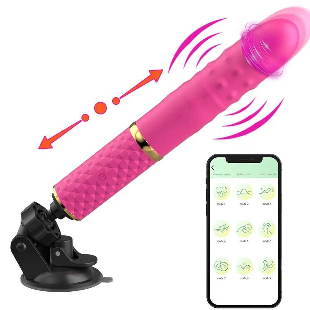 Mini Thrusting Dildo Vibrator for Women Suction Cup G