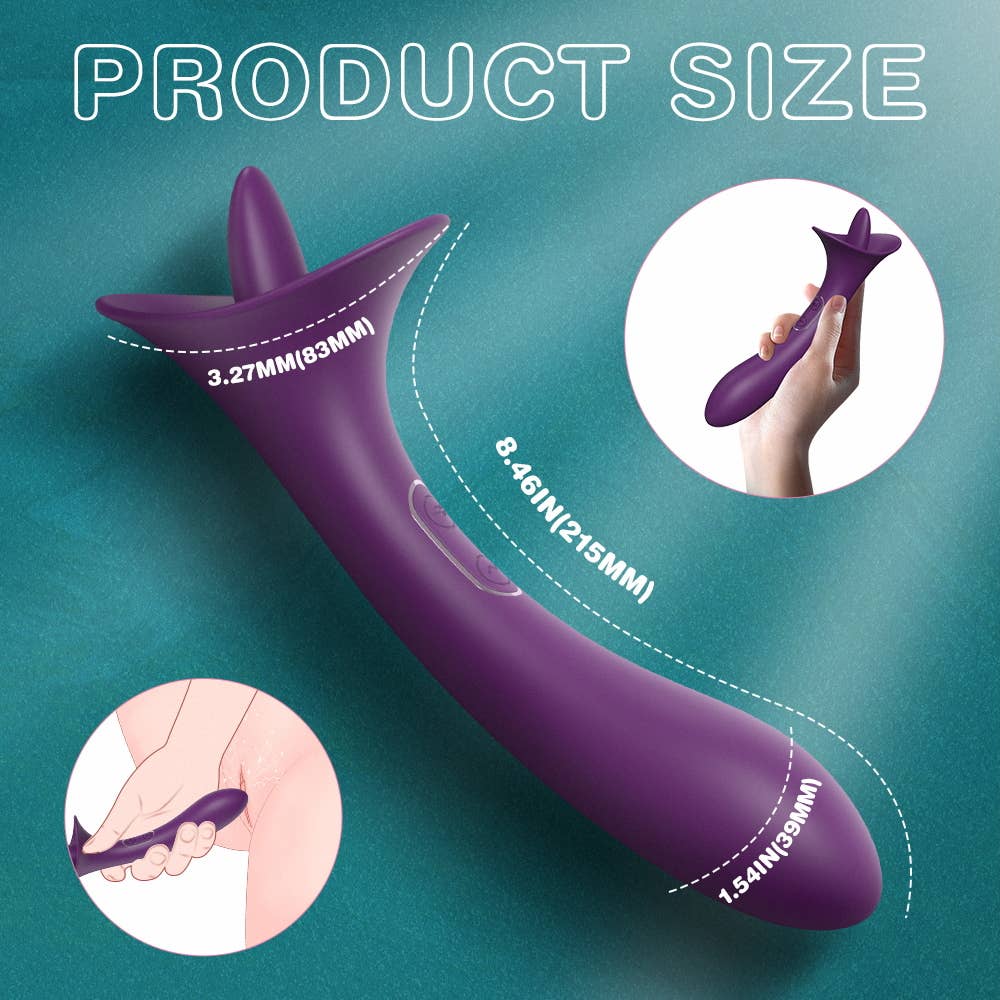 Curved Dual Stimulation Tongue Vibrator