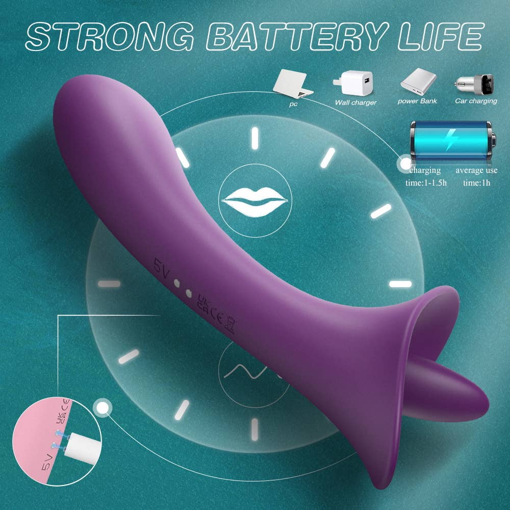Curved Dual Stimulation Tongue Vibrator