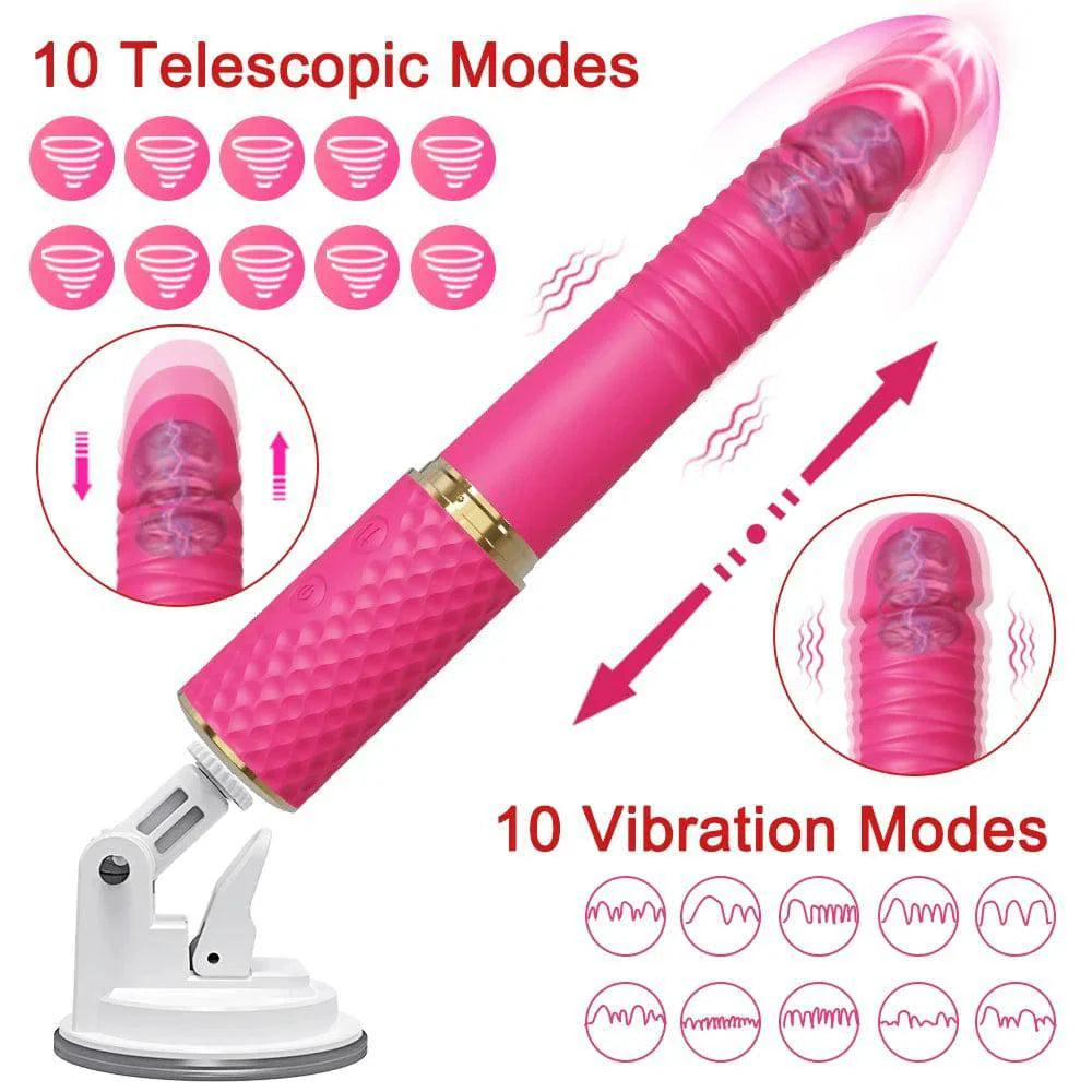 Mini Thrusting Dildo Vibrator for Women Suction Cup G