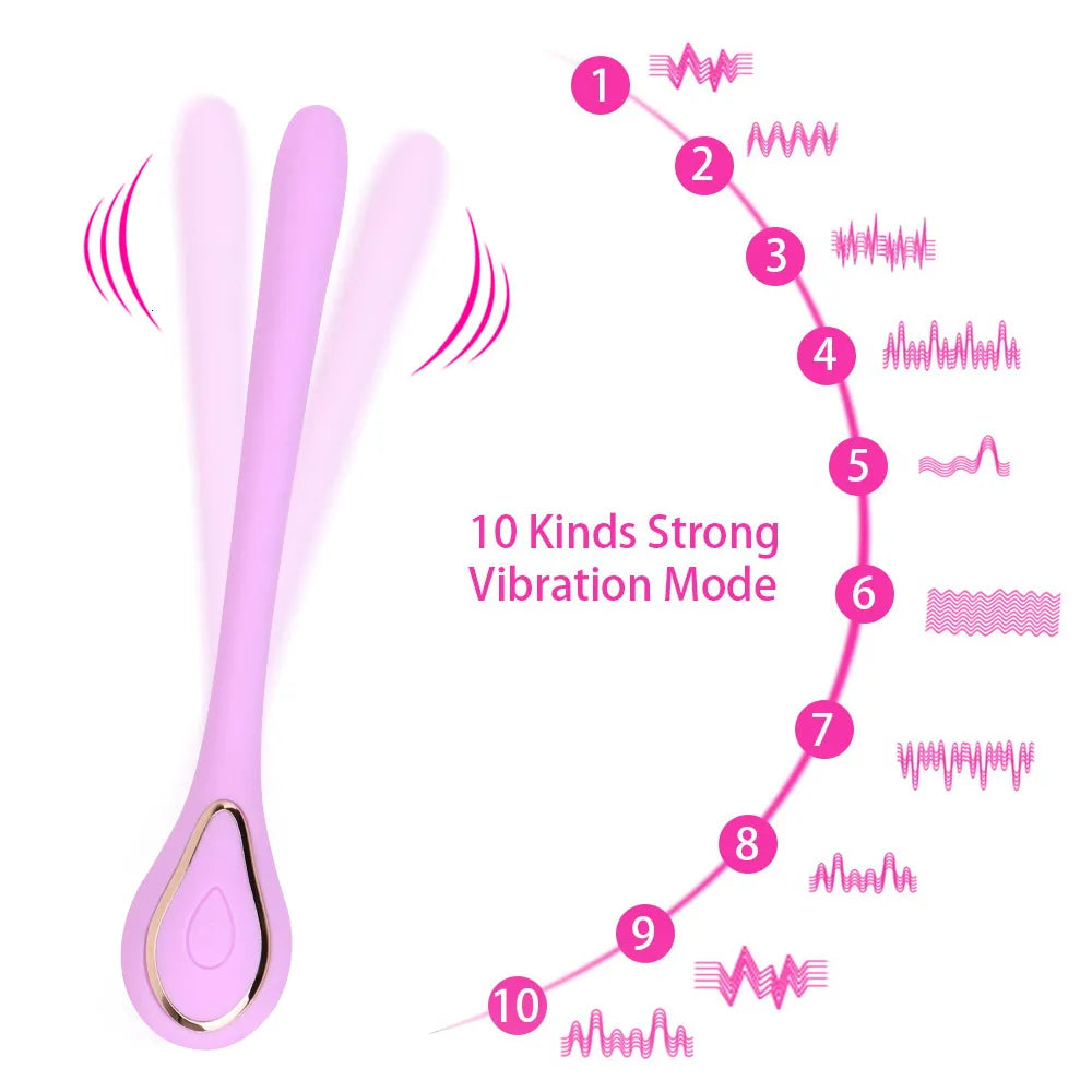 Flexible dual-stimulation vibrator
