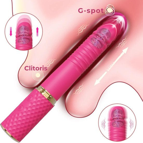 Mini Thrusting Dildo Vibrator for Women Suction Cup G