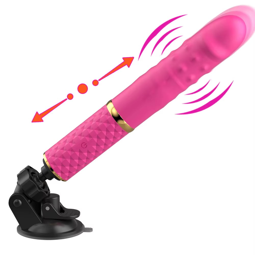 Mini Thrusting Dildo Vibrator for Women Suction Cup G