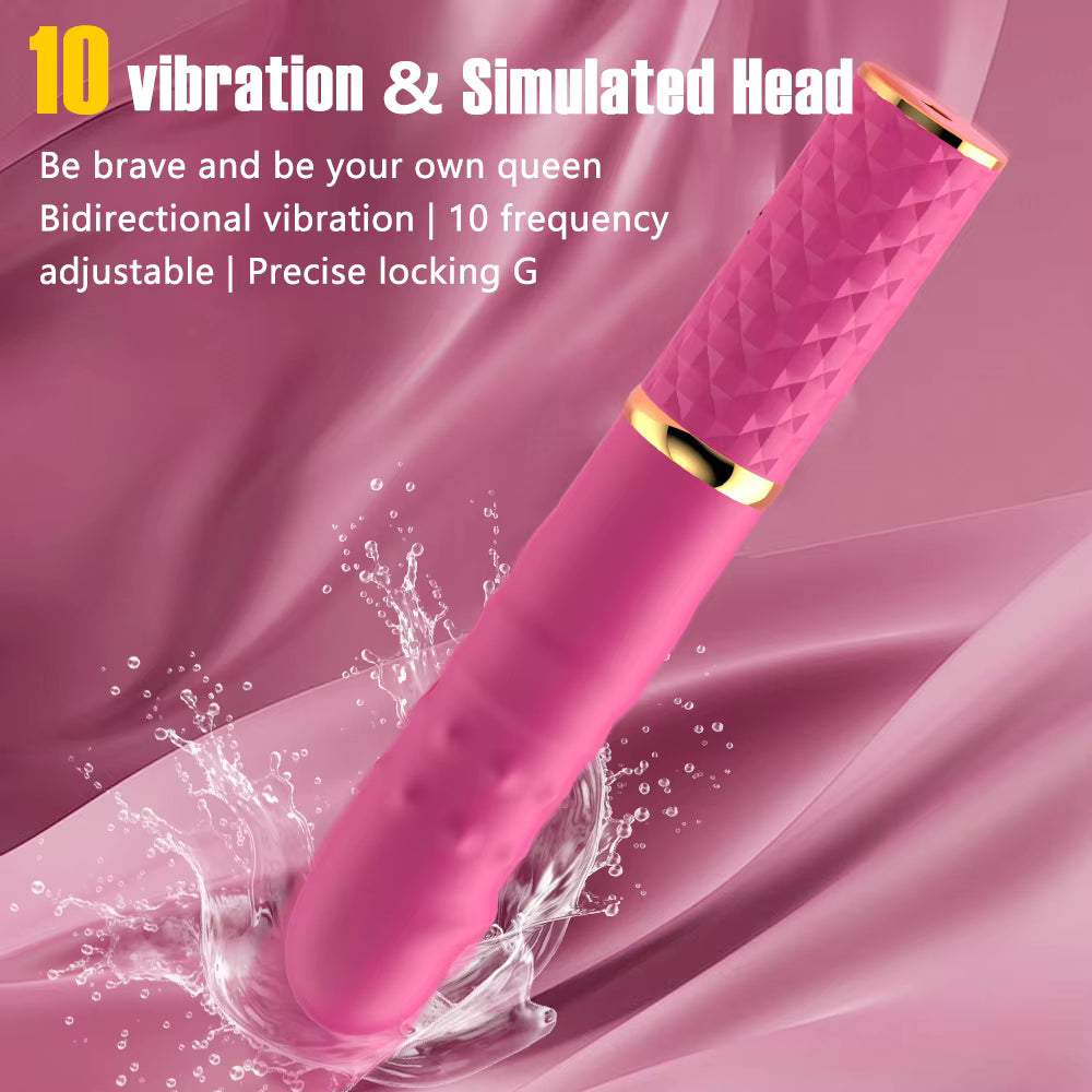 Mini Thrusting Dildo Vibrator for Women Suction Cup G