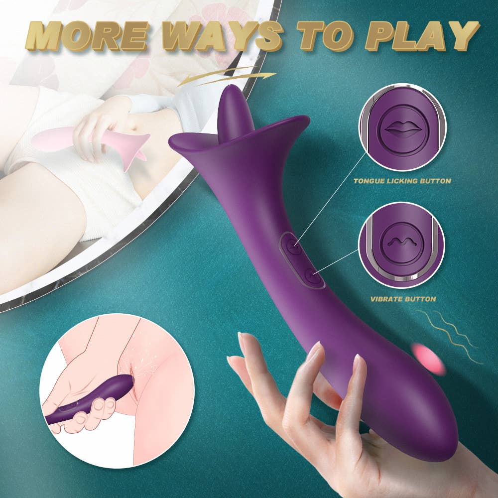 Curved Dual Stimulation Tongue Vibrator
