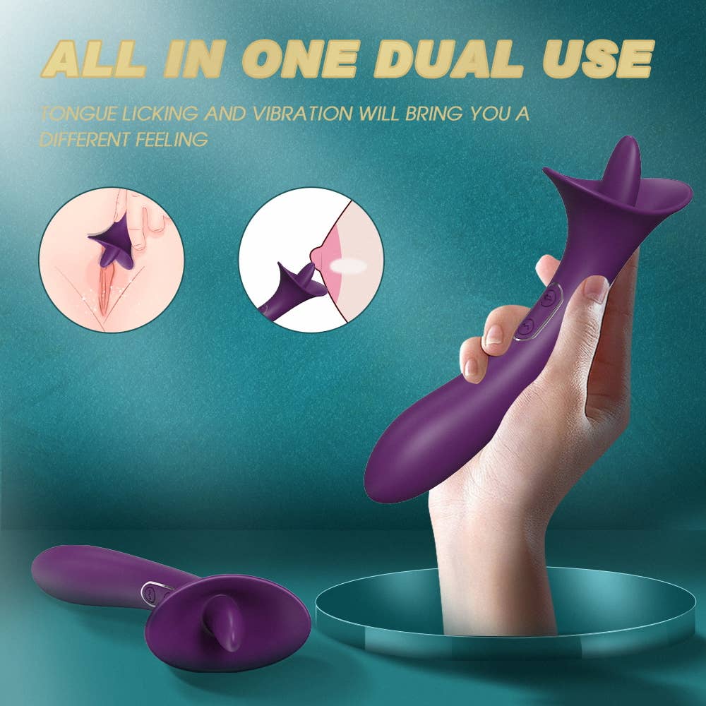 Curved Dual Stimulation Tongue Vibrator